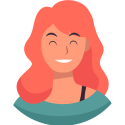 animation of a woman redhead