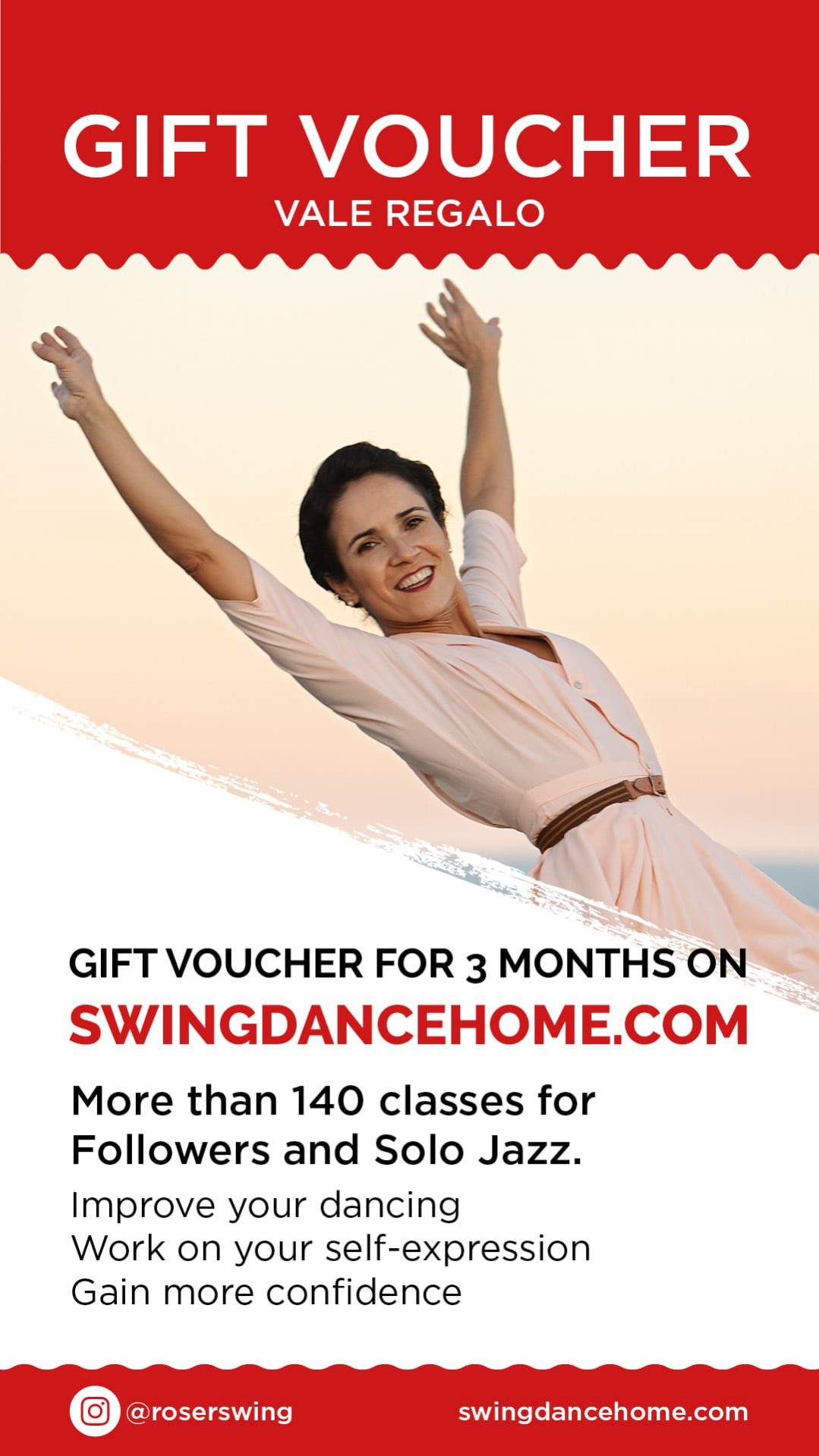 Swing Dance Home Voucher - 6 months - English