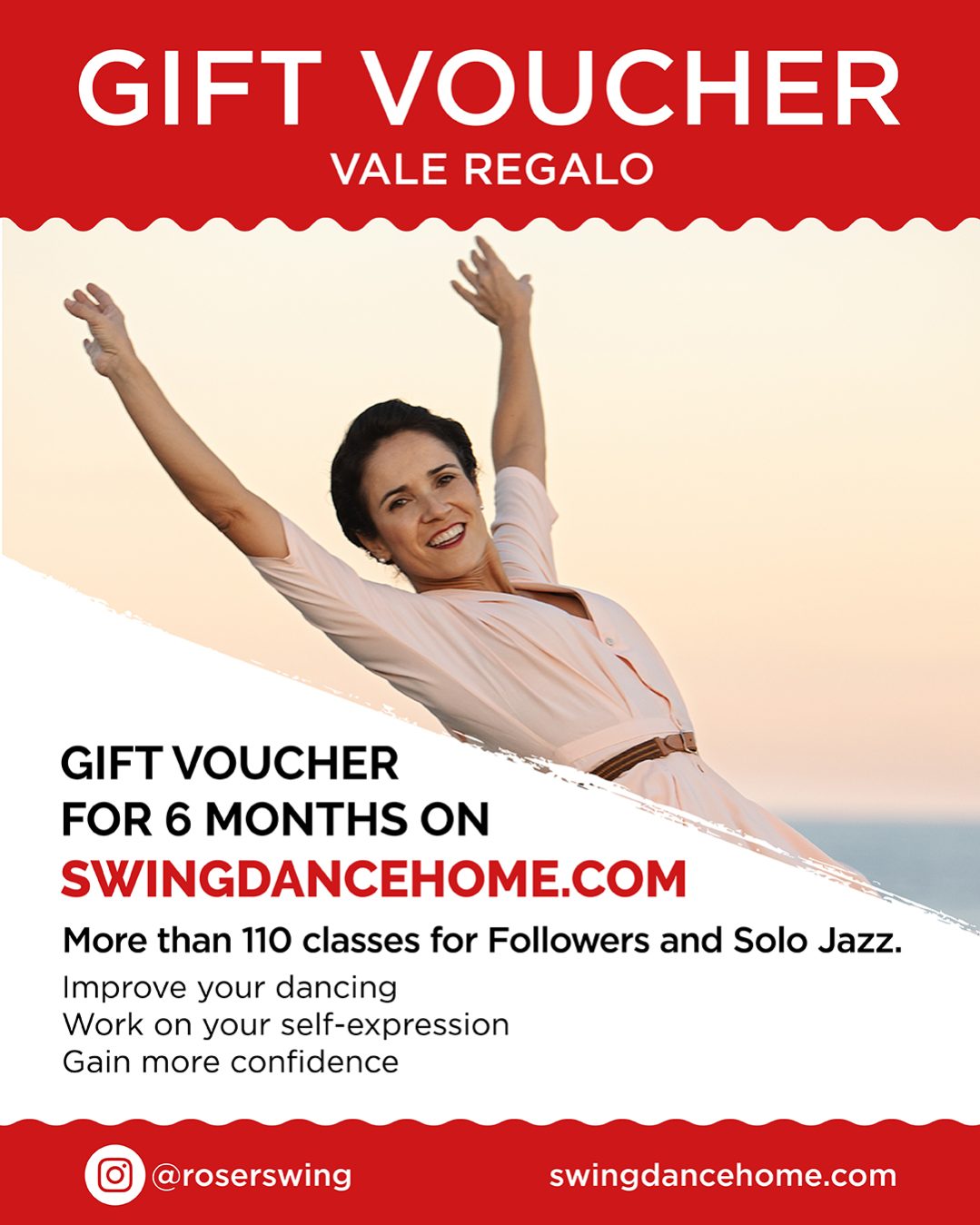 Swing Dance Home Voucher - 3 months - English