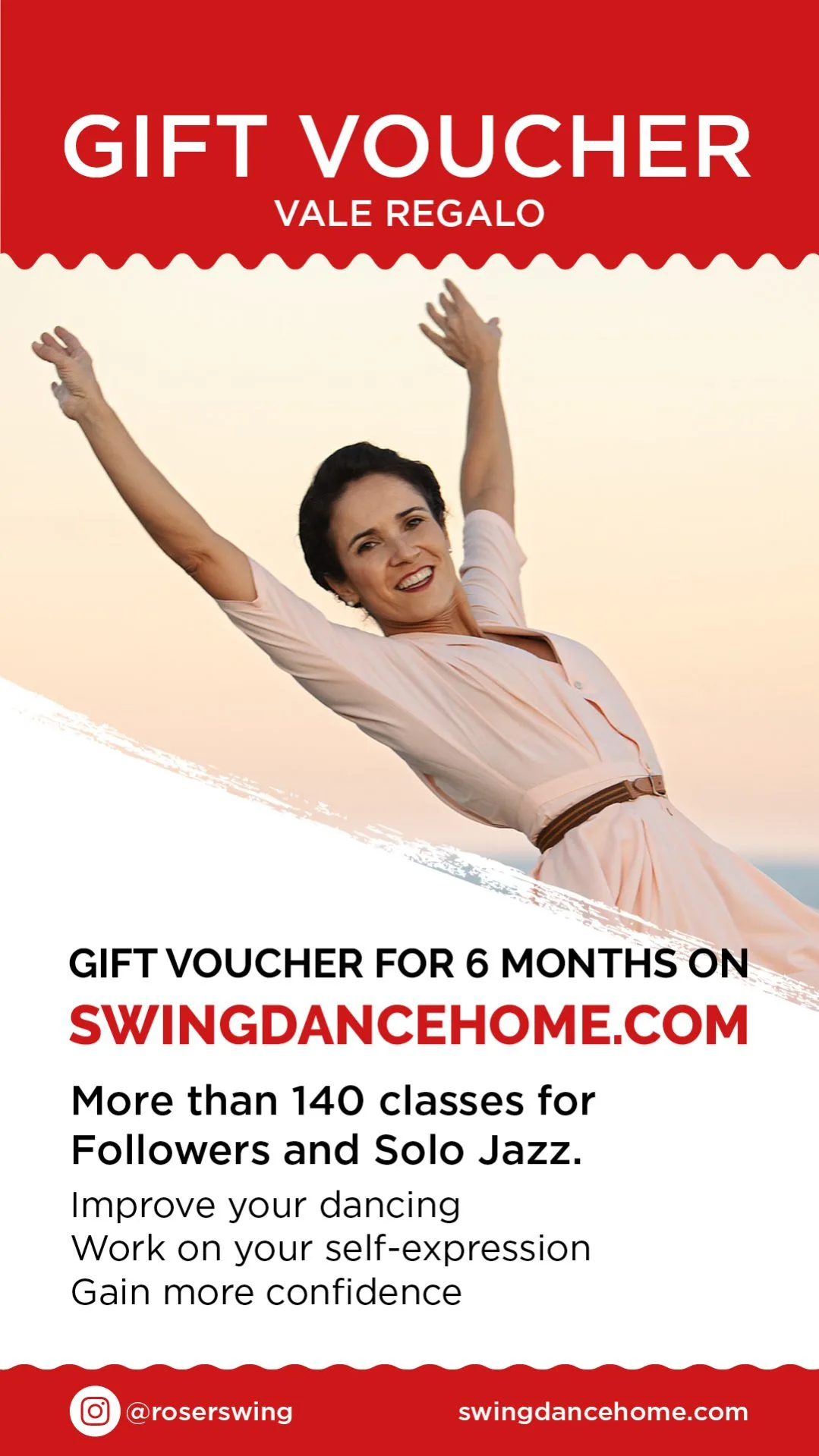 Swing Dance Home Voucher - 3 months - English