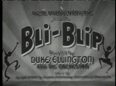 Intro screen of Duke Ellington's Soundie Bli-Blip